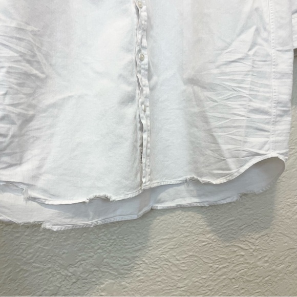 Frank & Eileen Mary Dress Shirtdress White Large L - Picture 10 of 11